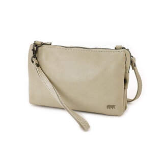 Bear Design Uma leren schoudertasje ice grey