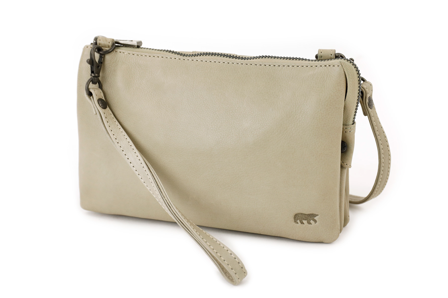 Bear Design Bear Design Uma leren schoudertasje ice grey