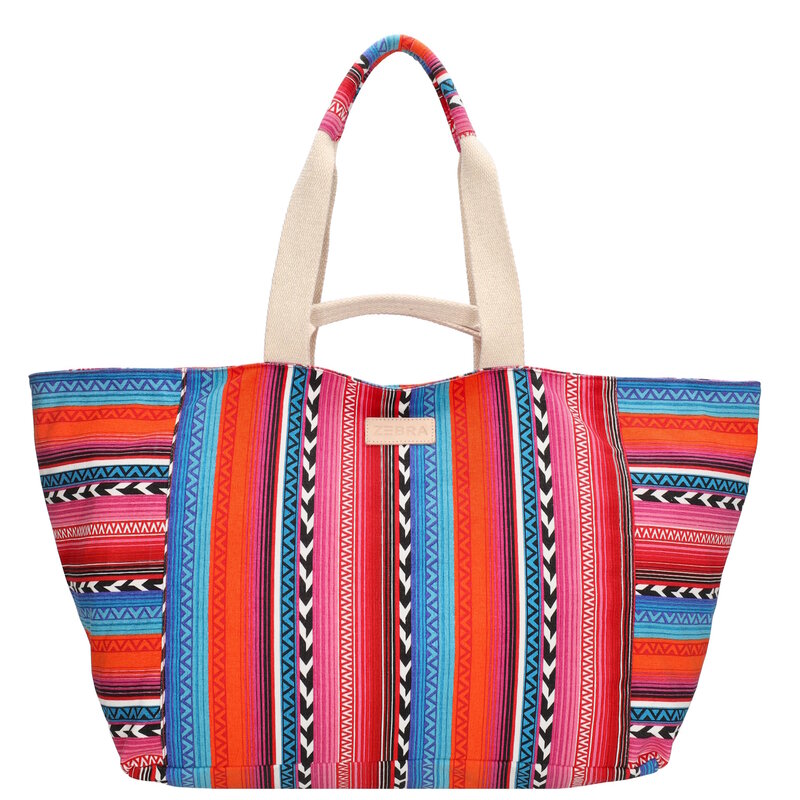 Zebra Trends Zebra Richelle strandtas multi fuchsia