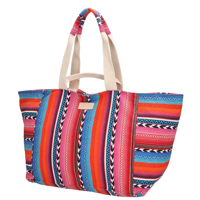 Zebra Trends Zebra Richelle strandtas multi fuchsia