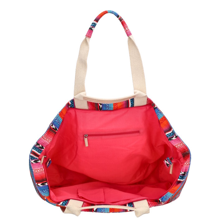 Zebra Trends Zebra Richelle strandtas multi fuchsia