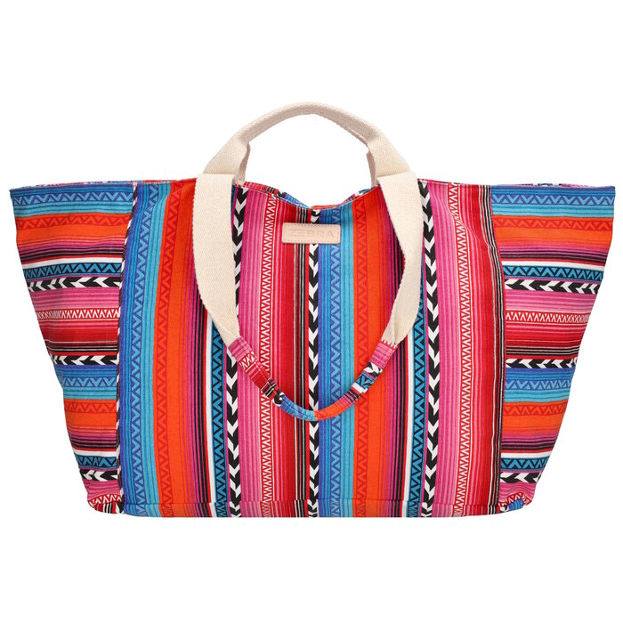 Zebra Trends Zebra Richelle strandtas multi fuchsia