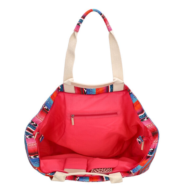 Zebra Trends Zebra Richelle strandtas multi fuchsia