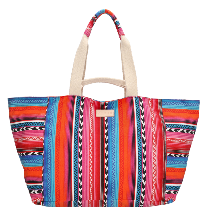 Zebra Trends Zebra Richelle strandtas multi fuchsia