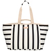 Zebra strandtas black white