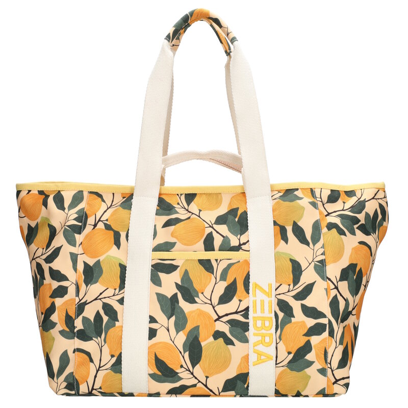 Zebra Trends Zebra Elise strandtas lemon