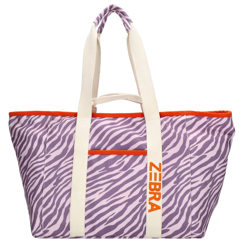 Zebra Trends Zebra Elise strandtas lilac zebra