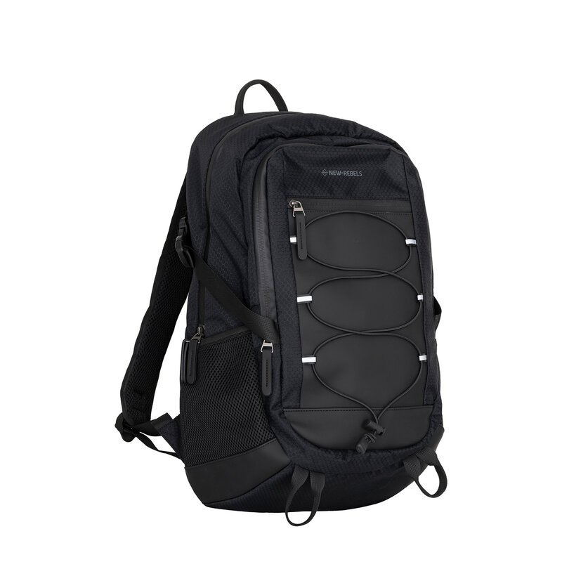 New Rebels New Rebels Trondheim Hurlock 15.6" laptop rugtas zwart