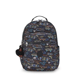 Kipling Seoul College Extra 32L-15.6" laptop-rugzak neon skate