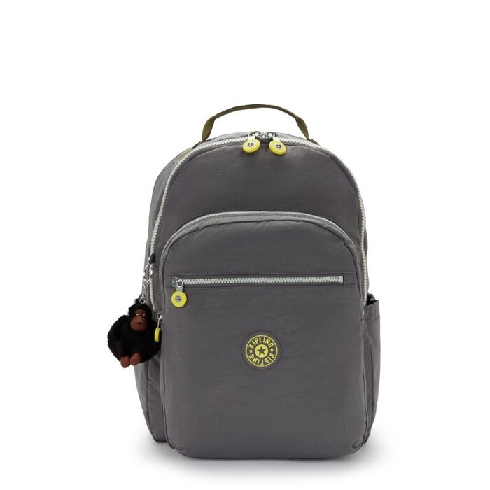 Kipling Kipling Seoul College Extra 32L-15.6" laptop-rugzak back to grey