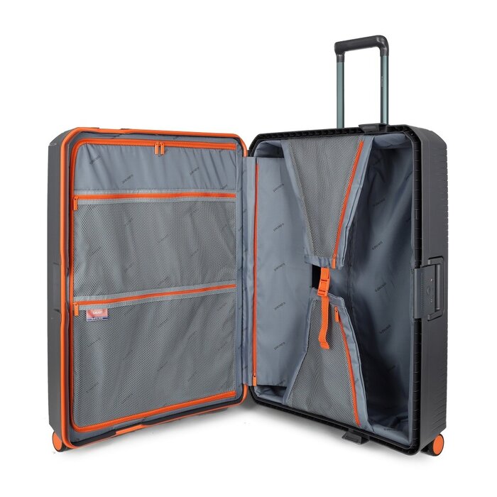 Decent Decent Smart 77cm-120L 4-wiel reiskoffer antraciet