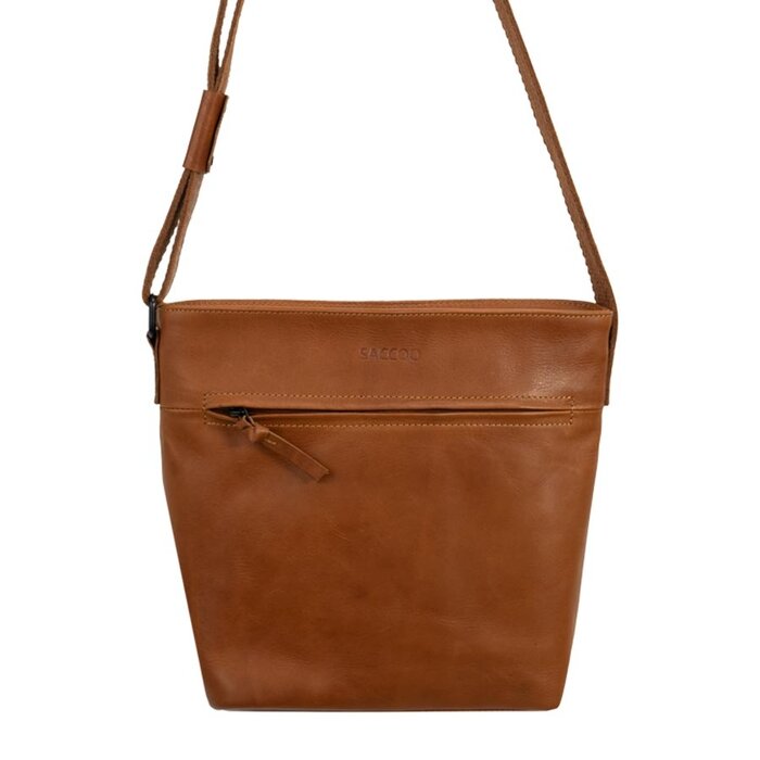 Saccoo Saccoo Caracas pull-up Grenada schoudertas cognac