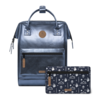 Cabaia Adventurer M 14" laptop-rugtas Larissa navy iridescent