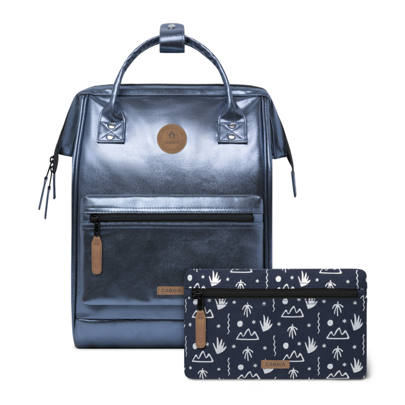 Cabaia Cabaia Adventurer M 14" laptop-rugtas Larissa navy iridescent