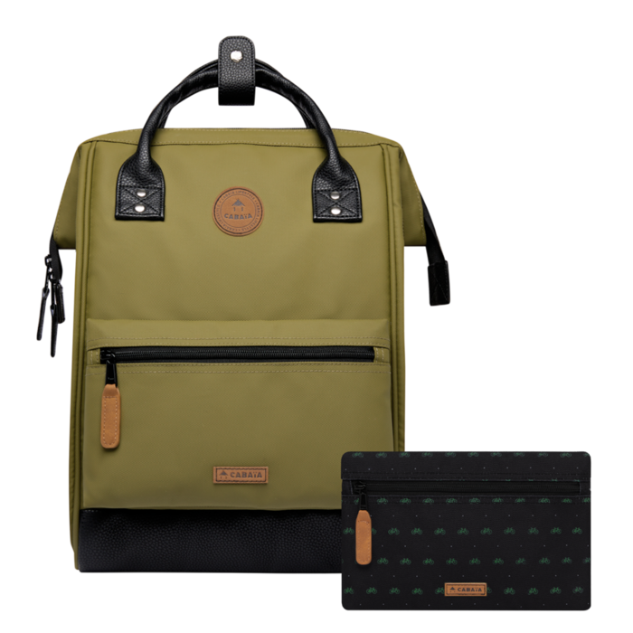 Cabaia Cabaia Adventurer M 14" laptop-rugtas Grenoble kaki