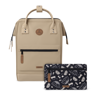 Cabaia Adventurer M 14" laptop-rugtas Fortaleza cream