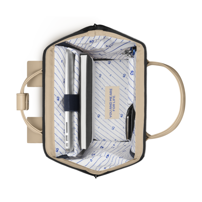 Cabaia Cabaia Adventurer M 14" laptop-rugtas Fortaleza cream