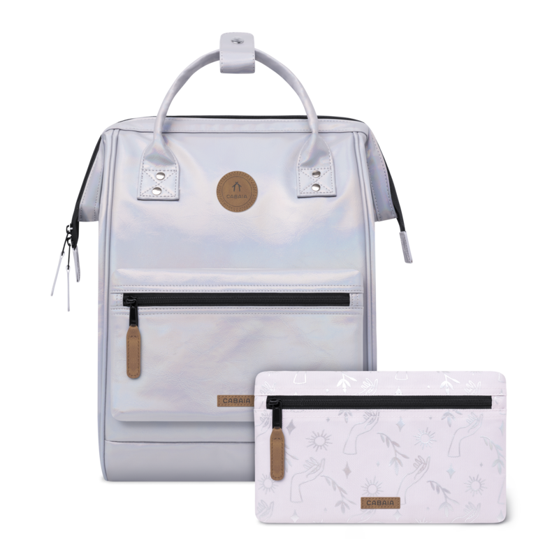 Cabaia Cabaia Adventurer M 14" laptop-rugtas Rennes silver