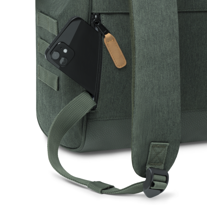 Cabaia Cabaia Adventurer M 14" laptop-rugtas Kuito green x camel