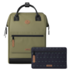 Adventurer L 15.4" laptop-rugtas grenoble kaki