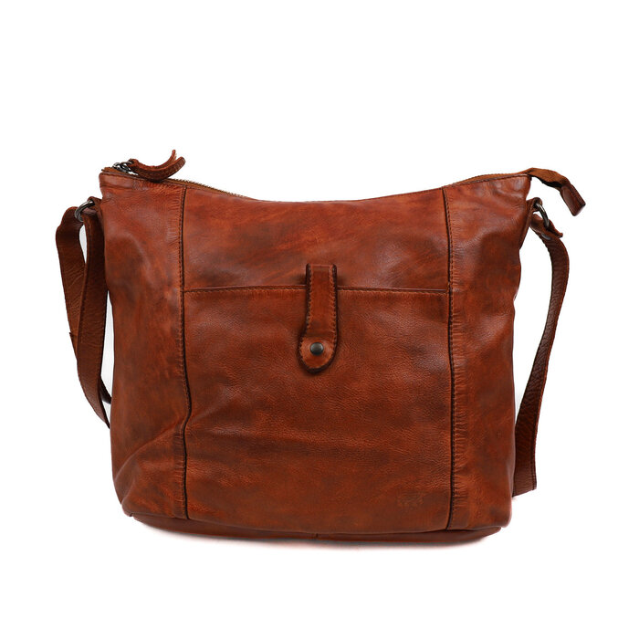 Bear Design Sophia leren schoudertas cognac