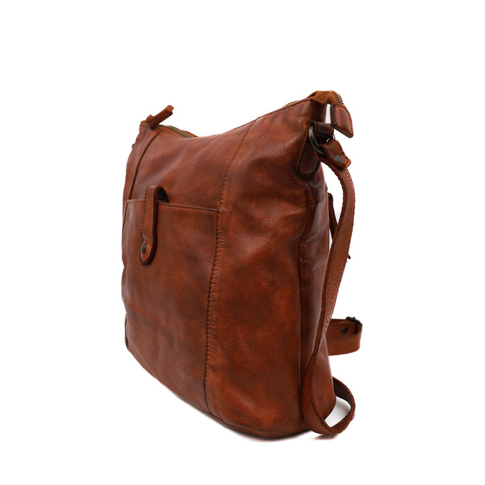 Bear Design Sophia leren schoudertas cognac