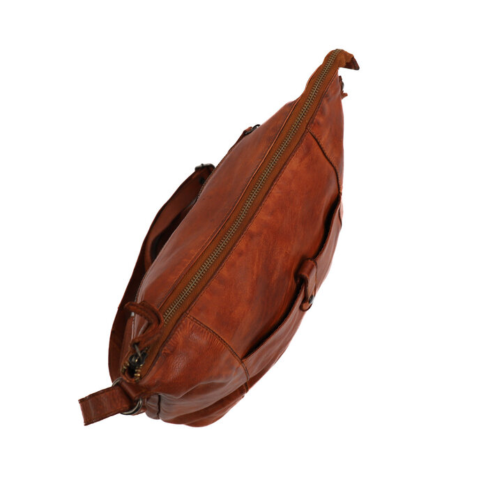 Bear Design Sophia leren schoudertas cognac