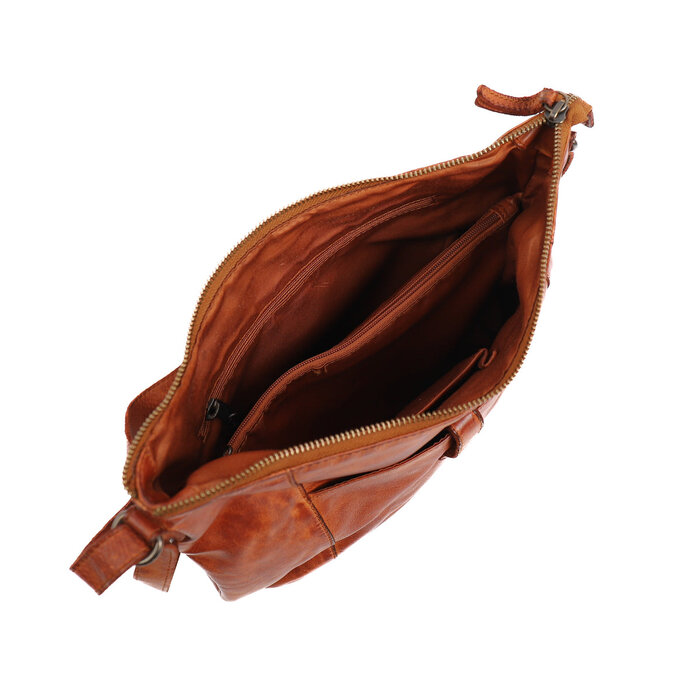 Bear Design Sophia leren schoudertas cognac