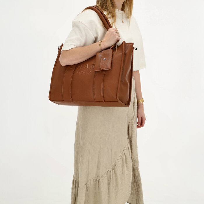 Charm London Charm London Bond Laptoptas 15,6 inch  bruin