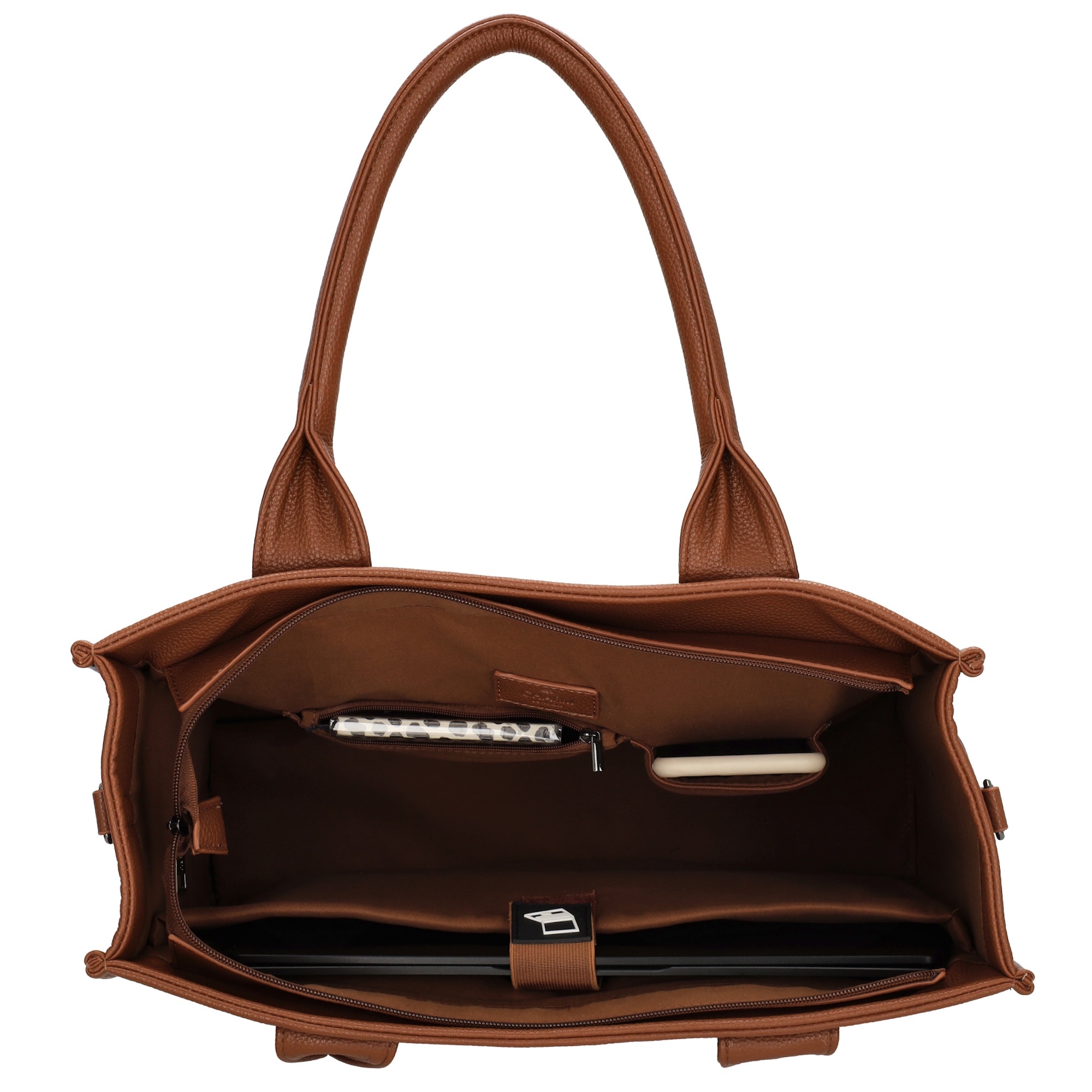 Charm London Charm London Bond Laptoptas 15,6 inch  bruin