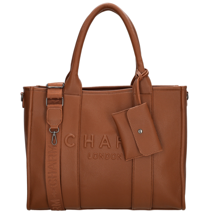 Charm London Charm London Bond Laptoptas 15,6 inch  bruin