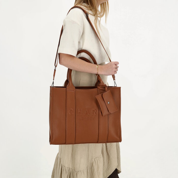 Charm London Charm London Bond Laptoptas 15,6 inch  bruin