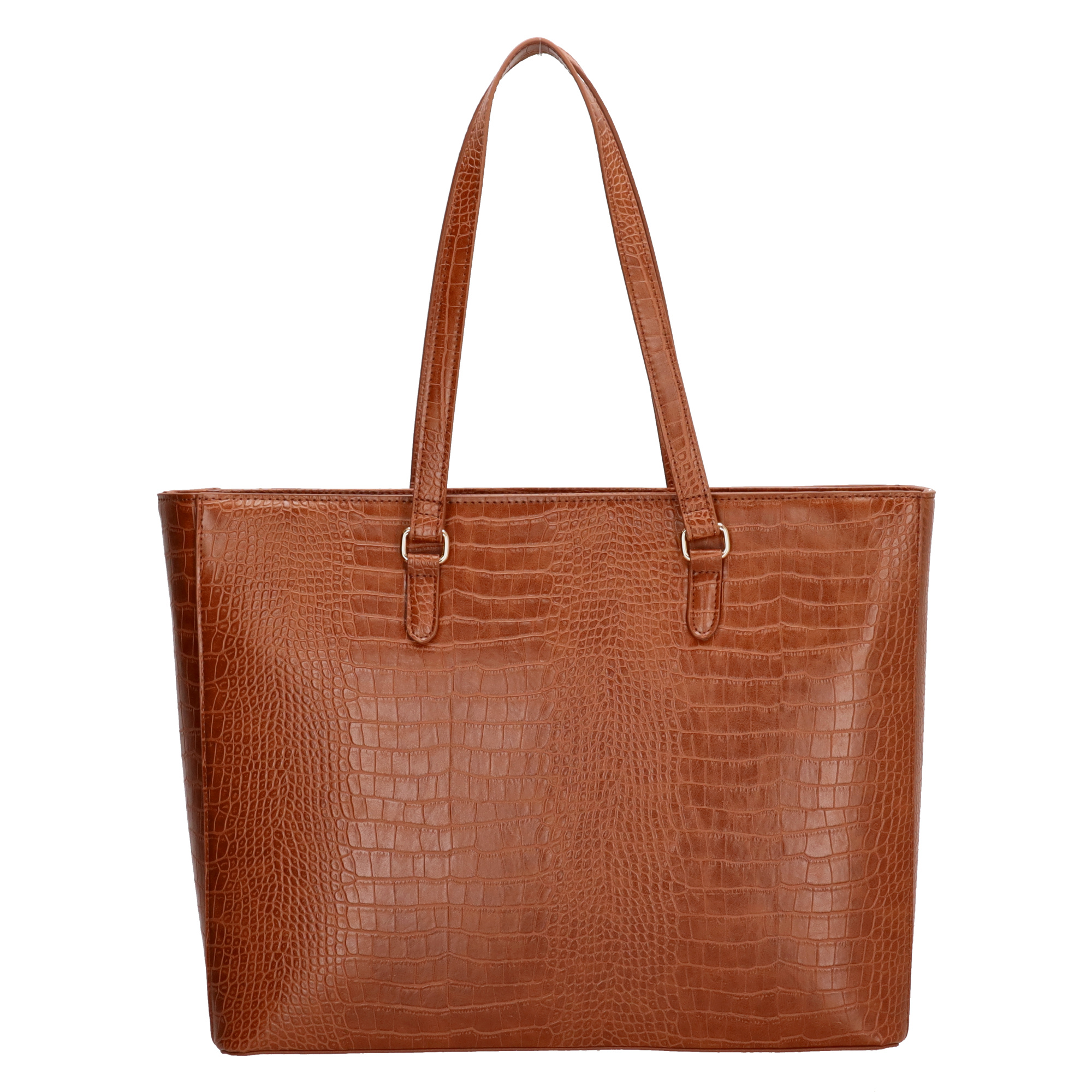 Charm London Charm London Midwood 15" laptop-shopper croco cognac