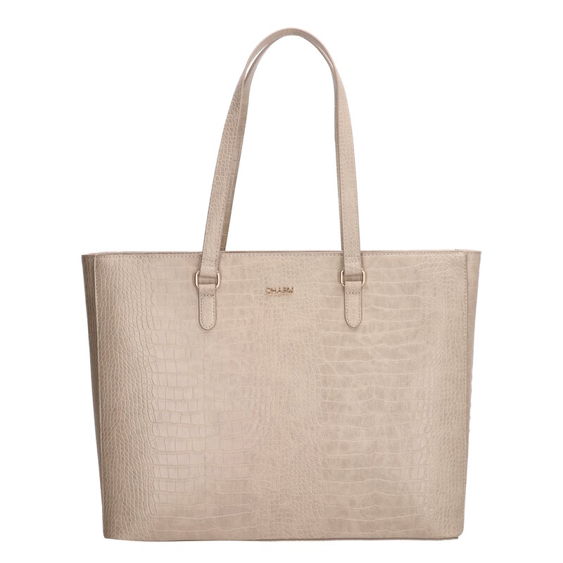 Charm London Charm London Midwood 15" laptop-shopper croco taupe