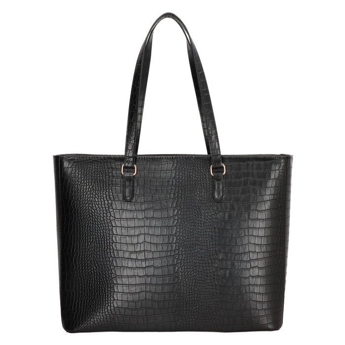 Charm London Charm London Midwood 15" laptop-shopper croco zwart
