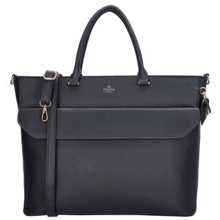 Charm London Cambridge Laptoptas 15,6 inch navy