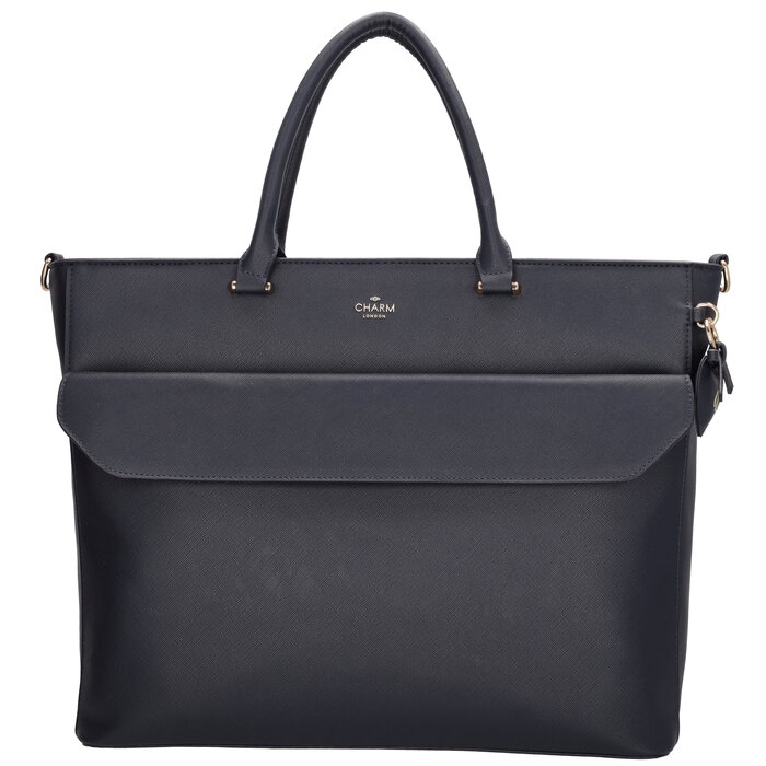 Charm London Charm London Cambridge Laptoptas 15,6 inch navy