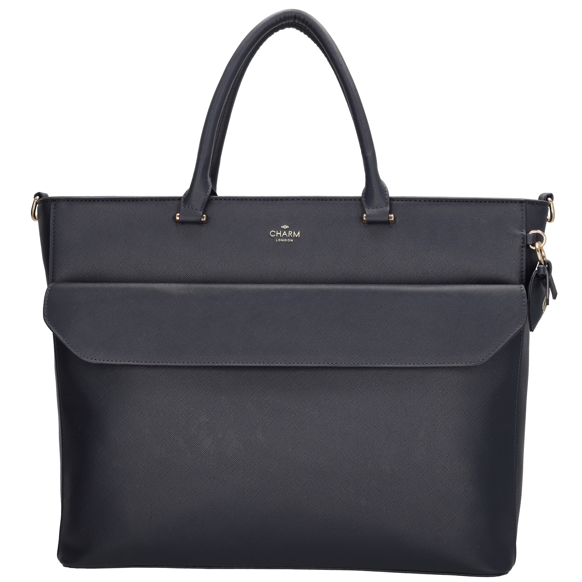 Charm London Charm London Cambridge Laptoptas 15,6 inch navy