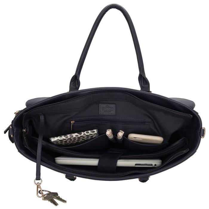 Charm London Charm London Cambridge Laptoptas 15,6 inch navy