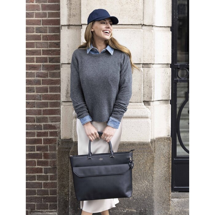 Charm London Charm London Cambridge Laptoptas 15,6 inch navy