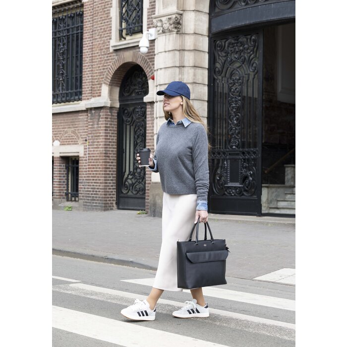 Charm London Charm London Cambridge Laptoptas 15,6 inch mokka