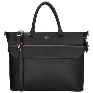 Charm London Cambridge Laptoptas 15,6 inch zwart