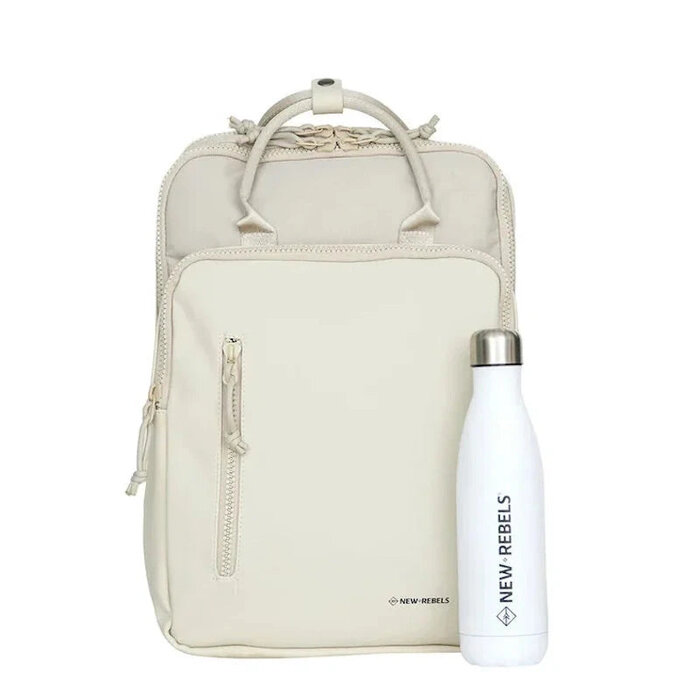 New Rebels New Rebels Milwaukee Bruce 15.6" handel backpack beige