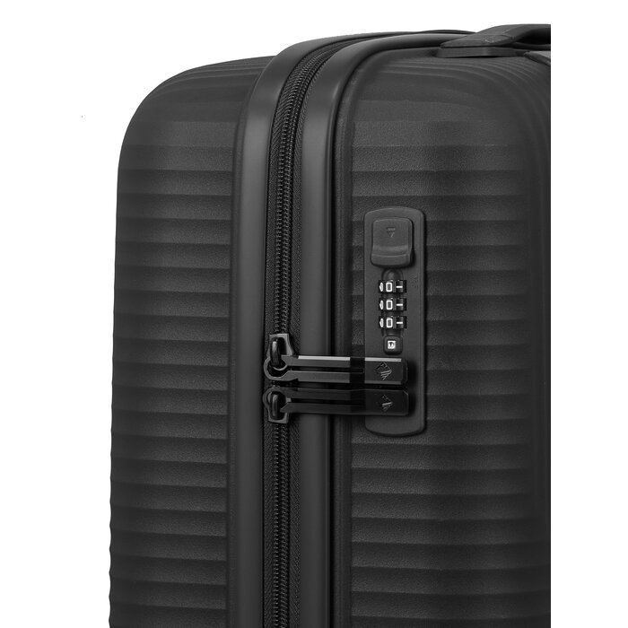 Travelite Travelite Air Stripe Small handbagage trolley 39x55x20cm zwart