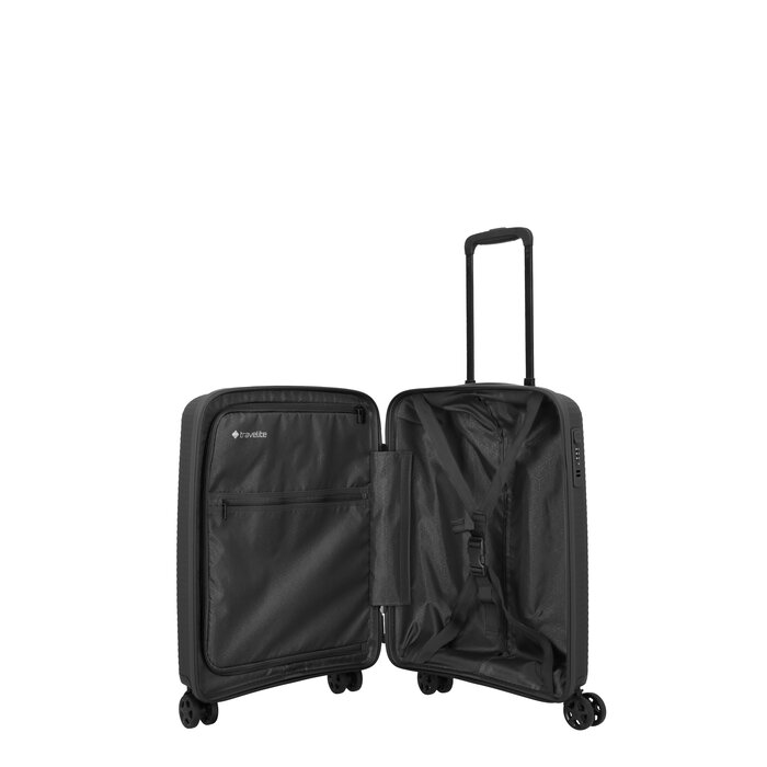 Travelite Travelite Air Stripe Small handbagage trolley 39x55x20cm zwart