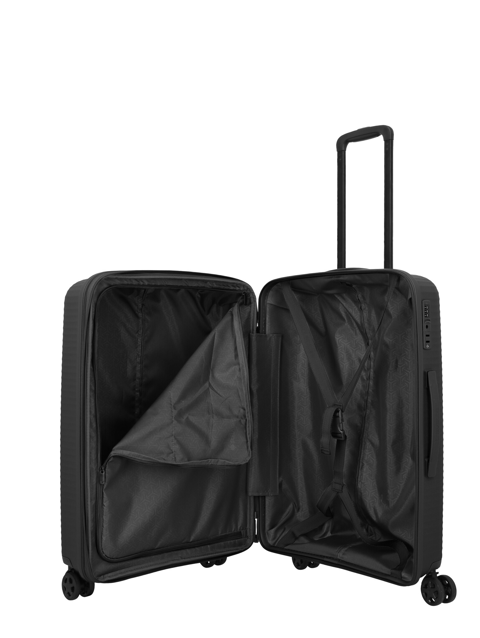 Travelite Travelite Air Stripe Medium EXP.  75-86L-3.5kg zwart