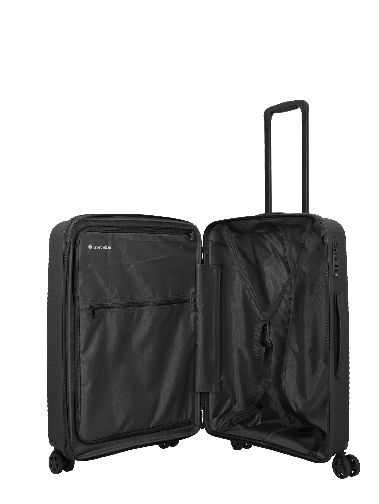 Travelite Travelite Air Stripe Medium EXP.  75-86L-3.5kg zwart