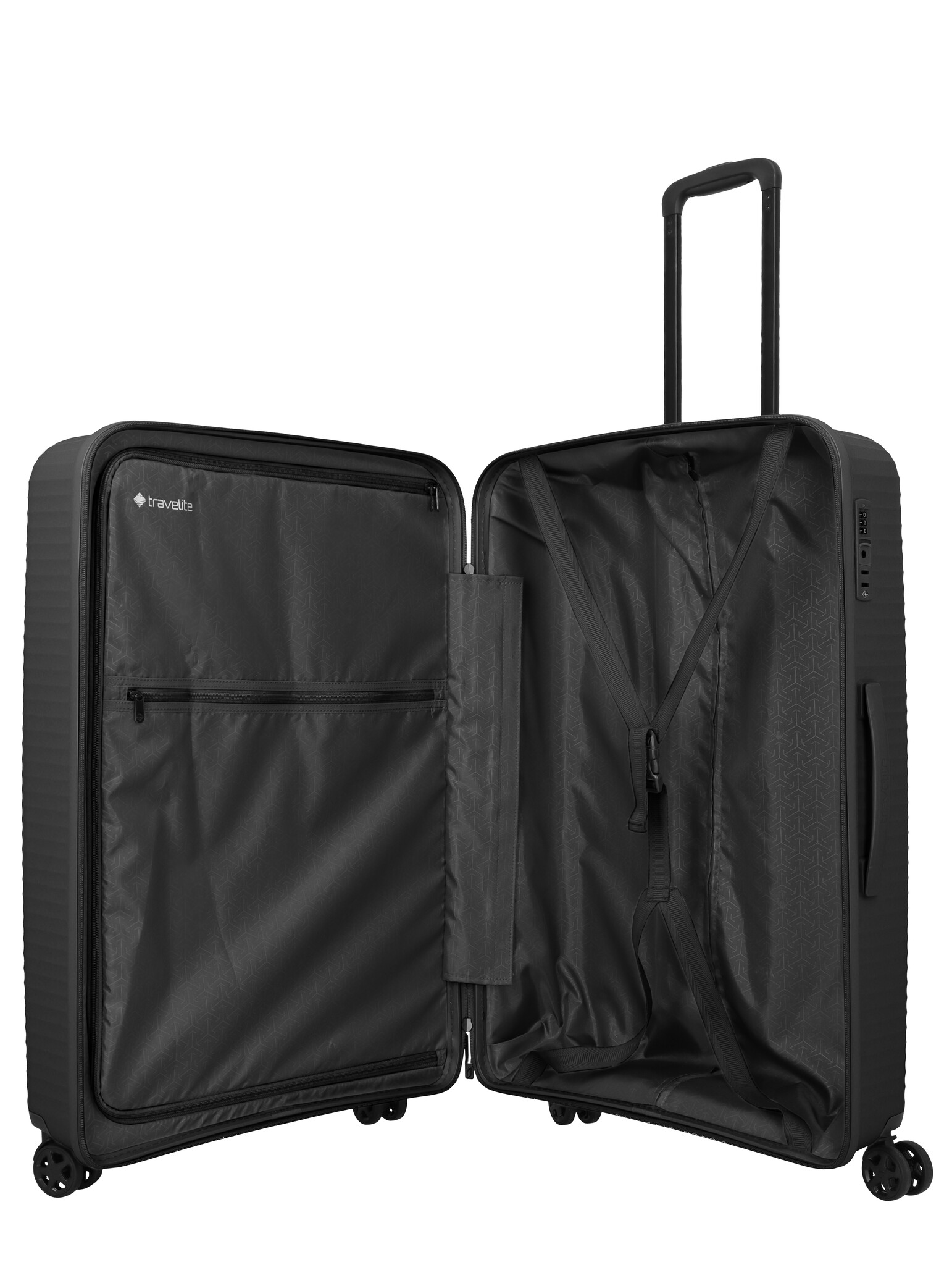 Travelite Travelite Air Stripe Large 4w trolley 104L-3.9kg zwart
