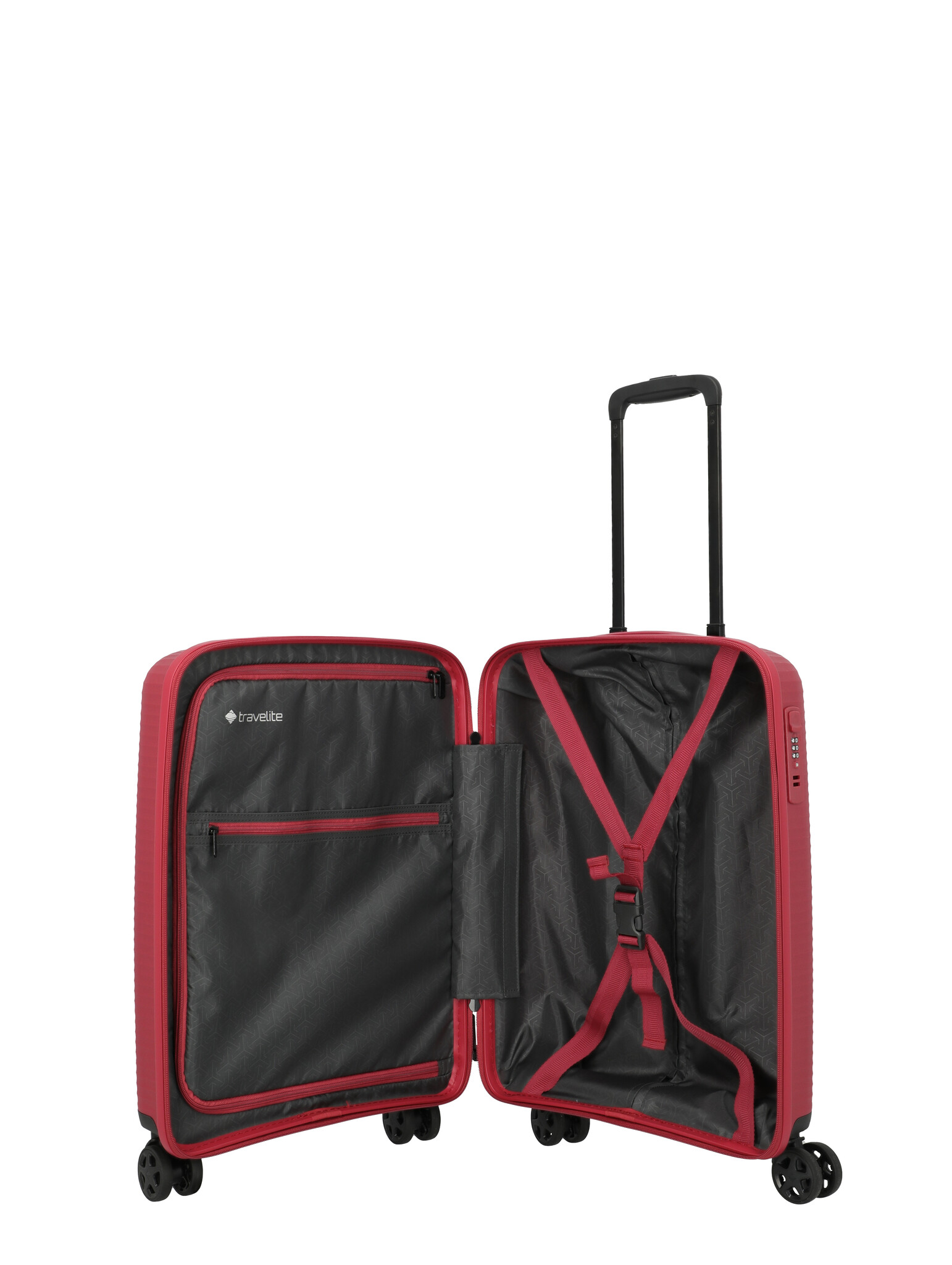 Travelite Travelite Air Stripe Small handbagage trolley 39x55x20cm rood