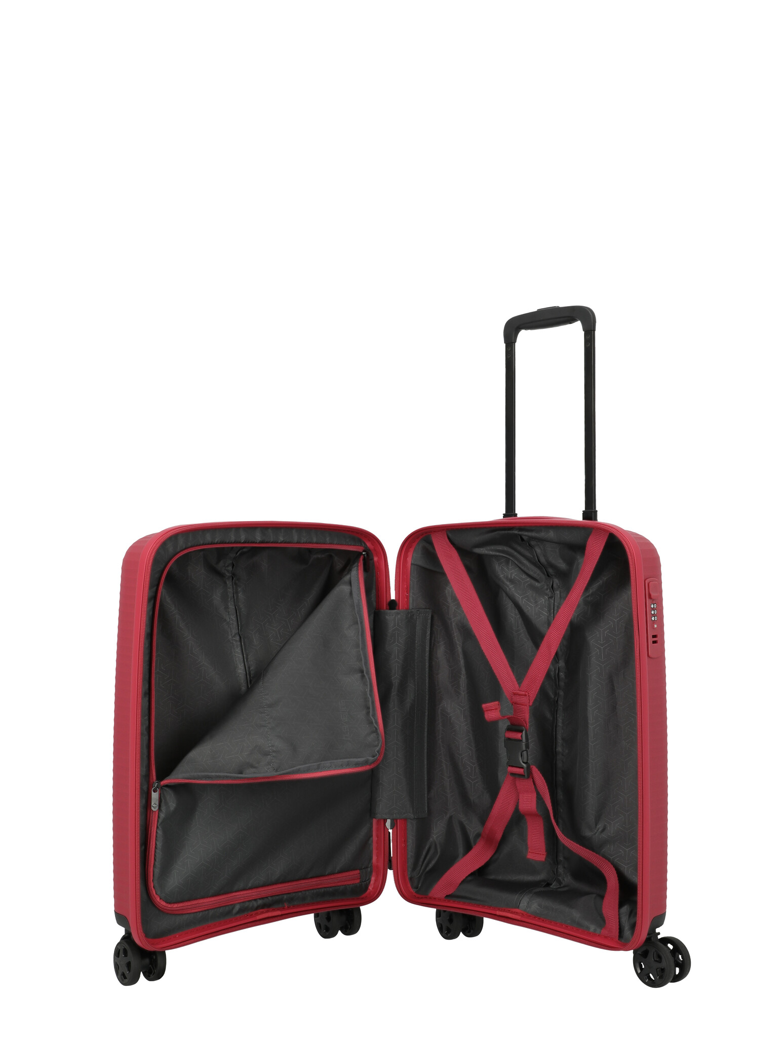 Travelite Travelite Air Stripe Small handbagage trolley 39x55x20cm rood